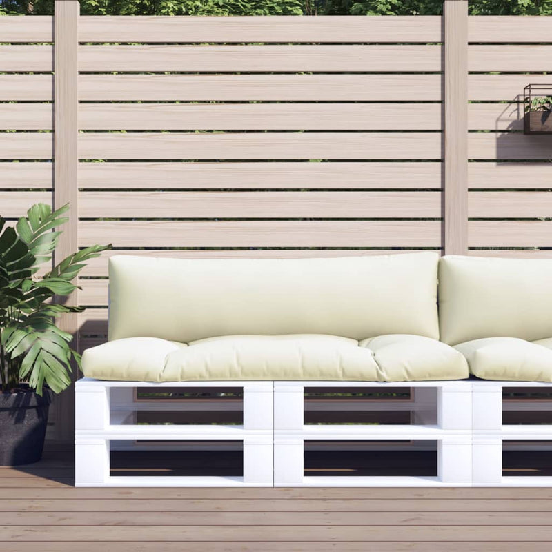 Vidaxl Pallet Cushions 2 St Fabric Crème -Colored