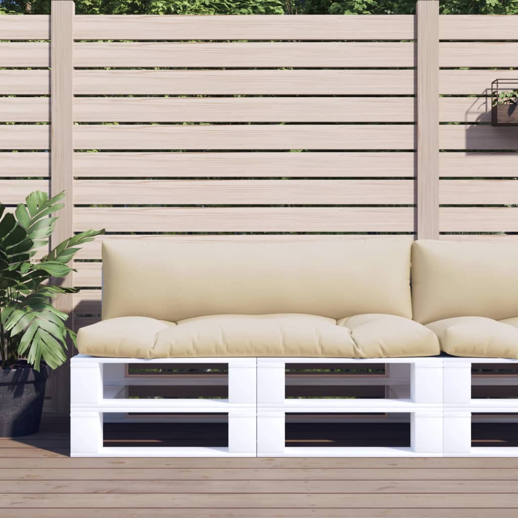 Vidaxl Pallet Cushions 2 St Fabric Beige