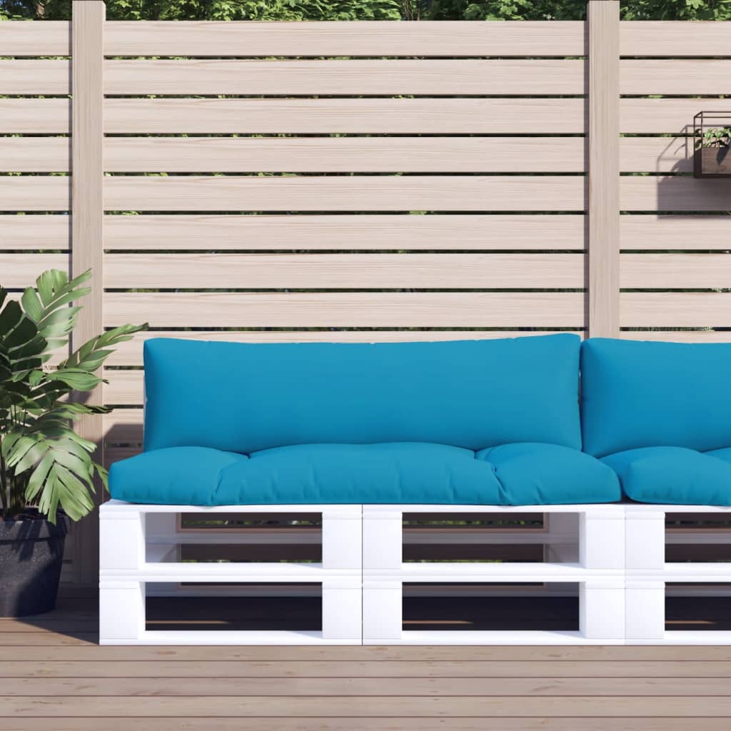 Cuscini da pallet Vidaxl 2 St tessuto azzurro