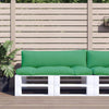 Vidaxl pallet cuscini 2 st tessuto verde