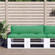 Vidaxl pallet cuscini 2 st tessuto verde
