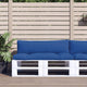 Cuscini da pallet Vidaxl 2 St tessuto azzurro
