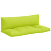 Cuscini per pallet VidaXL 2 pezzi in tessuto verde brillante