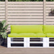 Cuscini per pallet VidaXL 2 pezzi in tessuto verde brillante