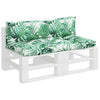 Cuscini da pallet Vidaxl 2 ST Fabric foglia Modello