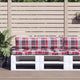 Cuscini da pallet Vidaxl 2 tessuto in pattern rosso rosso
