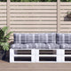Cuscini da pallet Vidaxl 2 tessuto a pattern grigio
