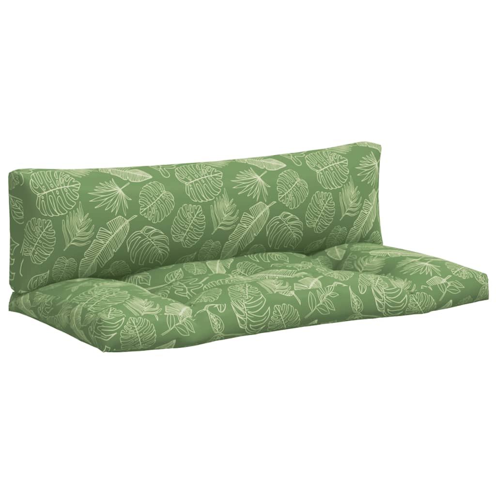 Vidaxl Pallet Cushions 2 ST fogliare Tessuto Oxford