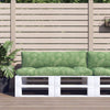 Vidaxl Pallet Cushions 2 ST fogliare Tessuto Oxford