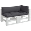 Cuscini per pallet VidaXL 3 pezzi in tessuto antracite