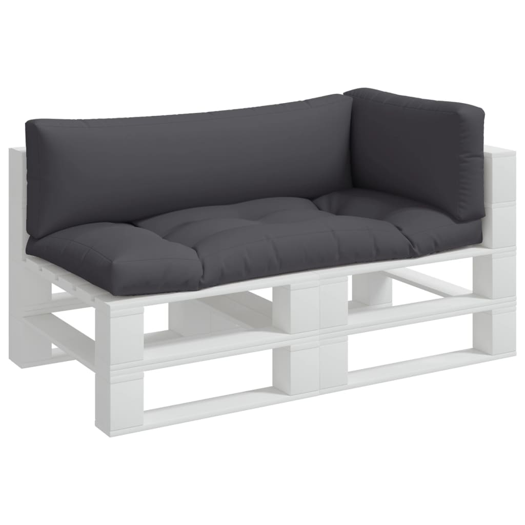 Cuscini per pallet VidaXL 3 pezzi in tessuto antracite
