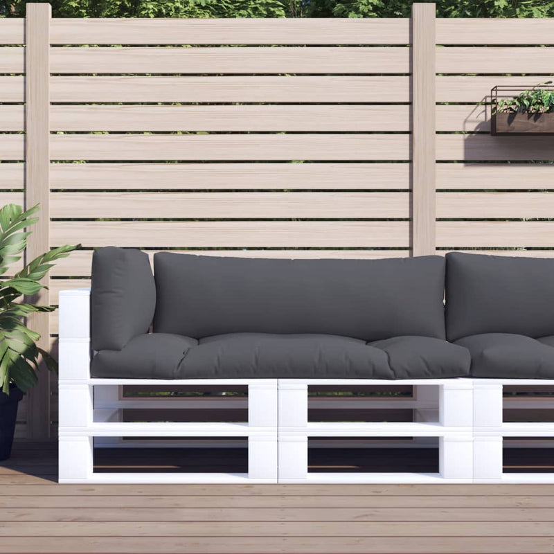 Cuscini per pallet VidaXL 3 pezzi in tessuto antracite