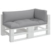 VidaXL cojines palet 3uds tela gris