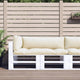 Cuscini per pallet VidaXL 3 pezzi in tessuto color crema
