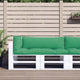Cuscini per pallet VidaXL 3 pezzi in tessuto verde