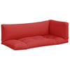 Cuscini per pallet VidaXL 3 pezzi in tessuto rosso