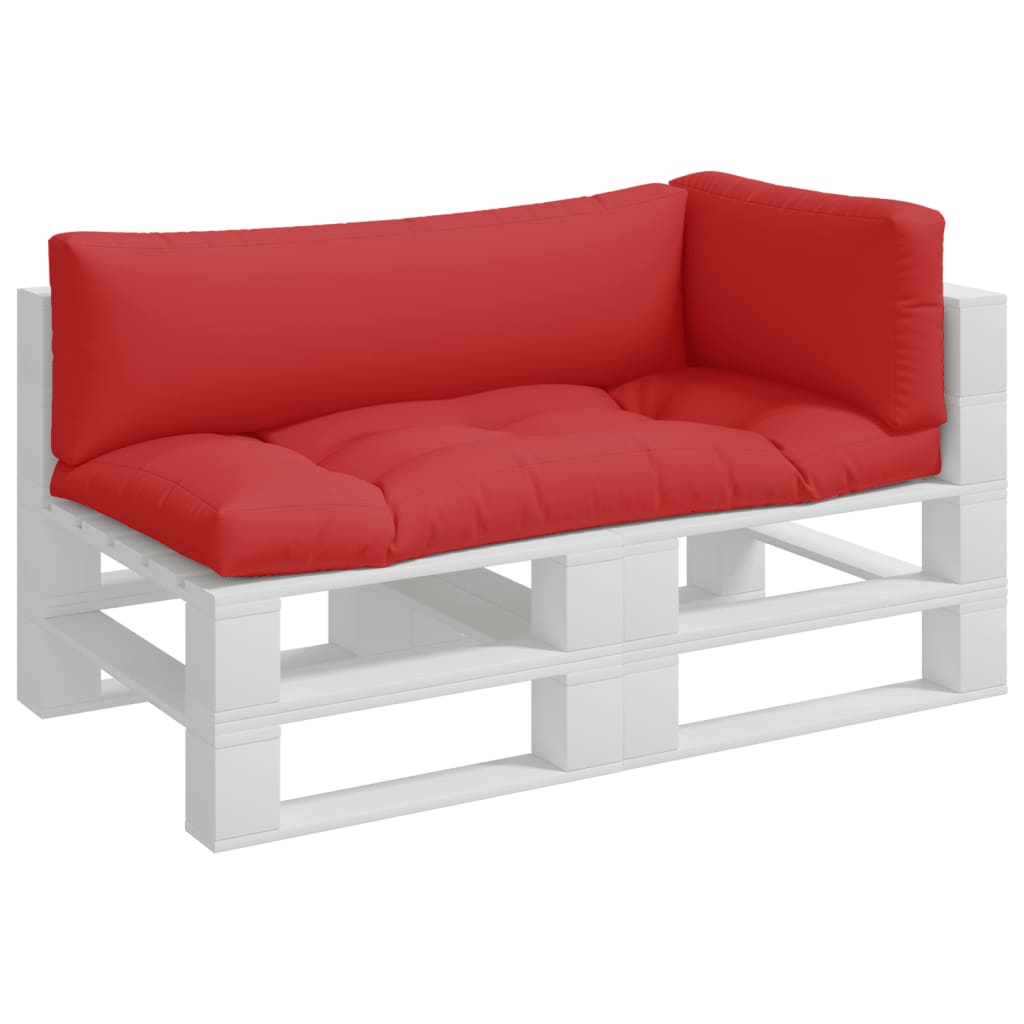 Cuscini per pallet VidaXL 3 pezzi in tessuto rosso