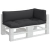Cuscini per pallet VidaXL 3 pezzi in tessuto nero