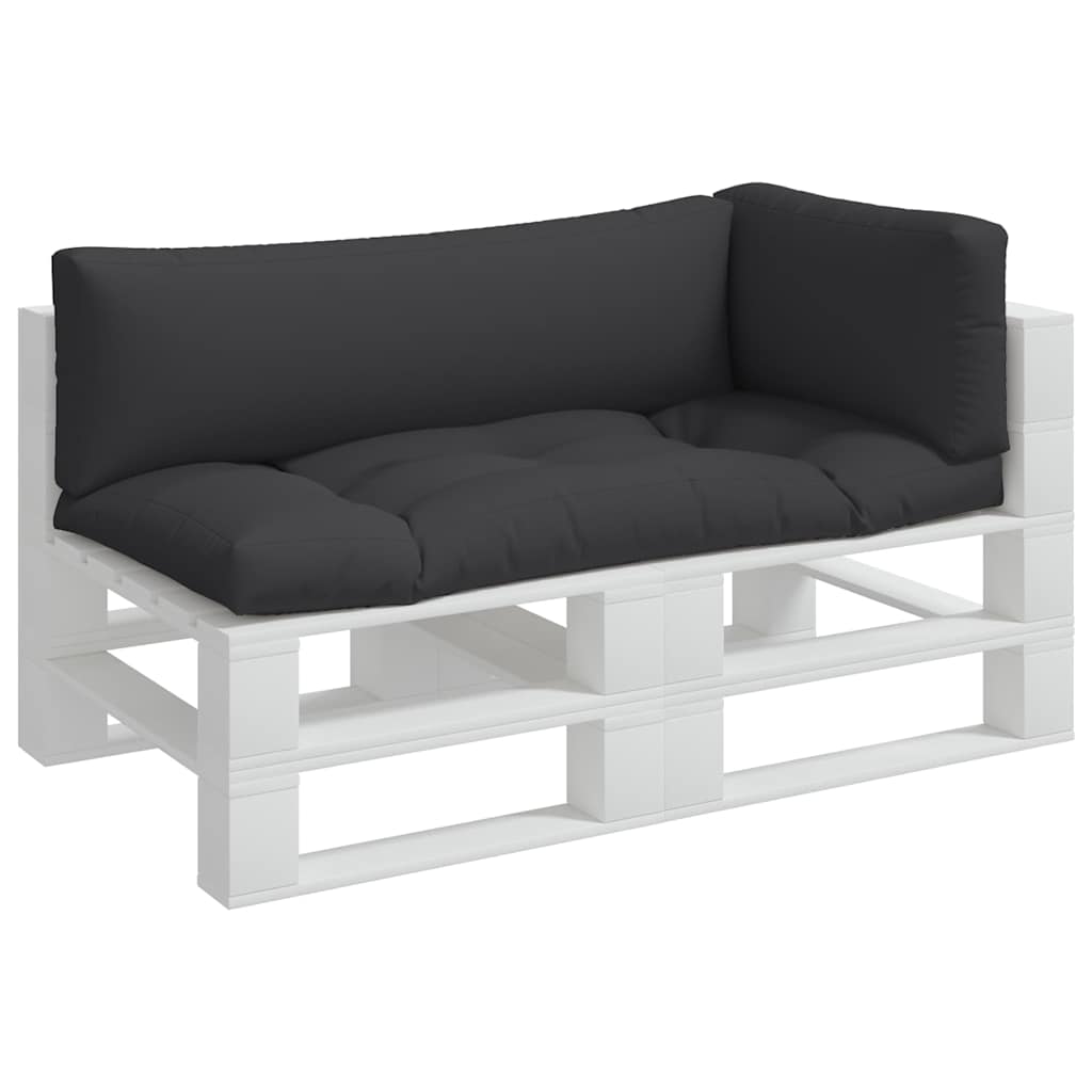 Cuscini per pallet VidaXL 3 pezzi in tessuto nero