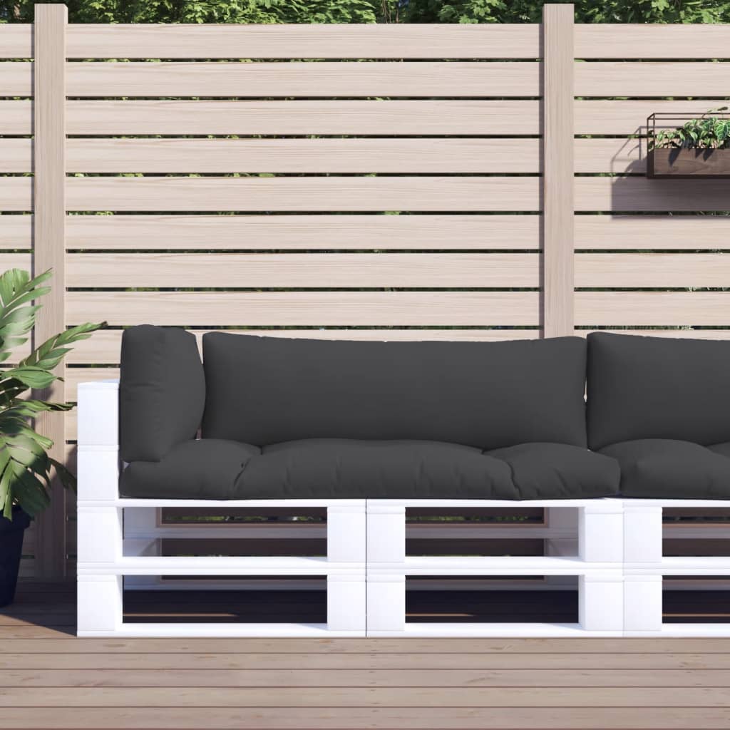 Vidaxl palletkussens 3 st stof zwart