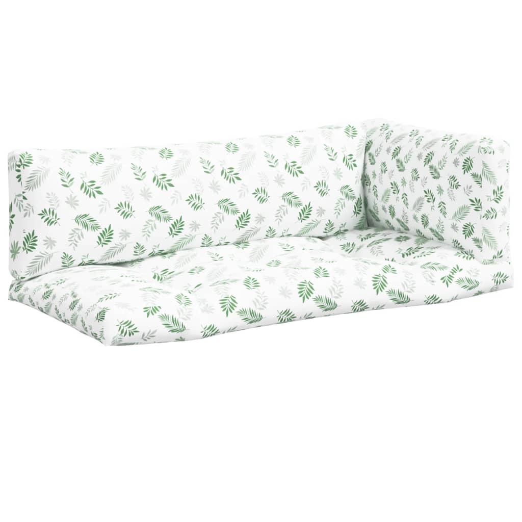 Cuscini di pallet Vidaxl 3 ST Modello fogliare Oxford tessuto
