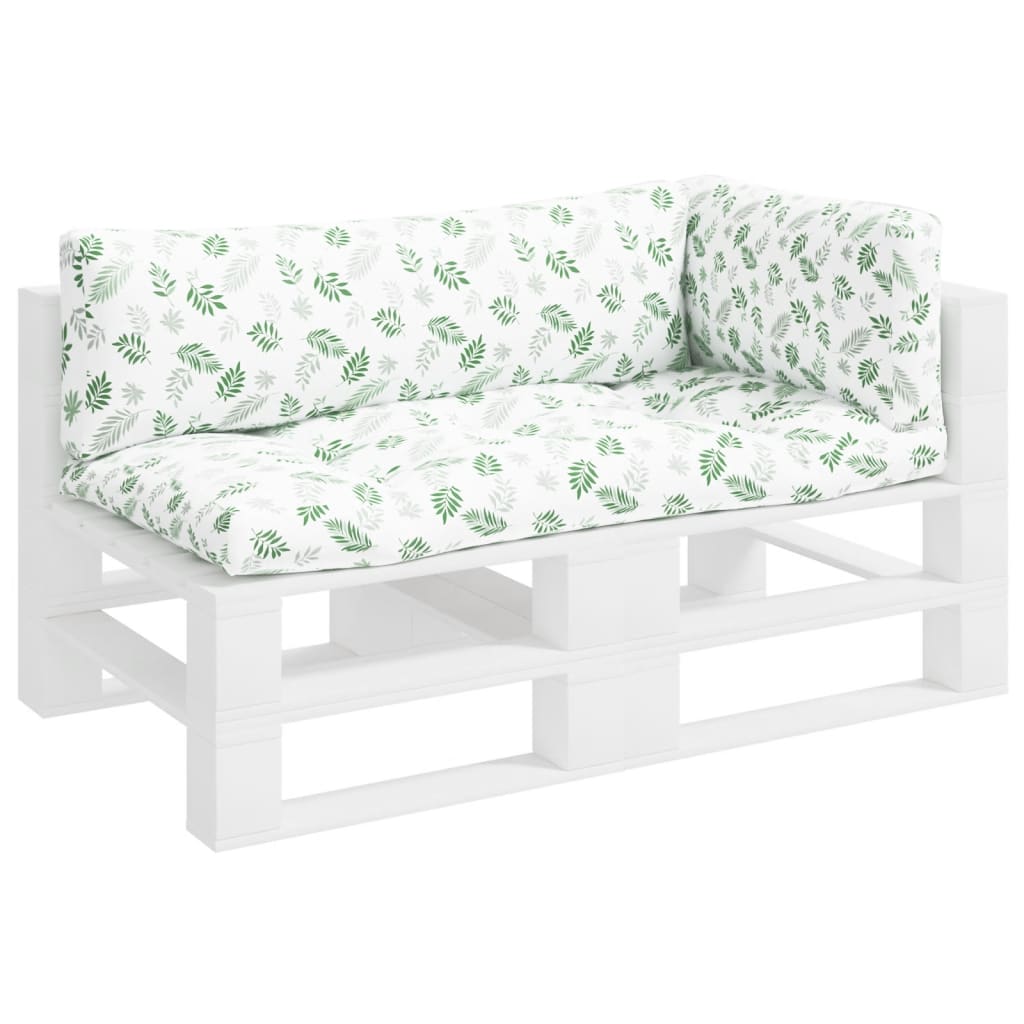 Cuscini di pallet Vidaxl 3 ST Modello fogliare Oxford tessuto