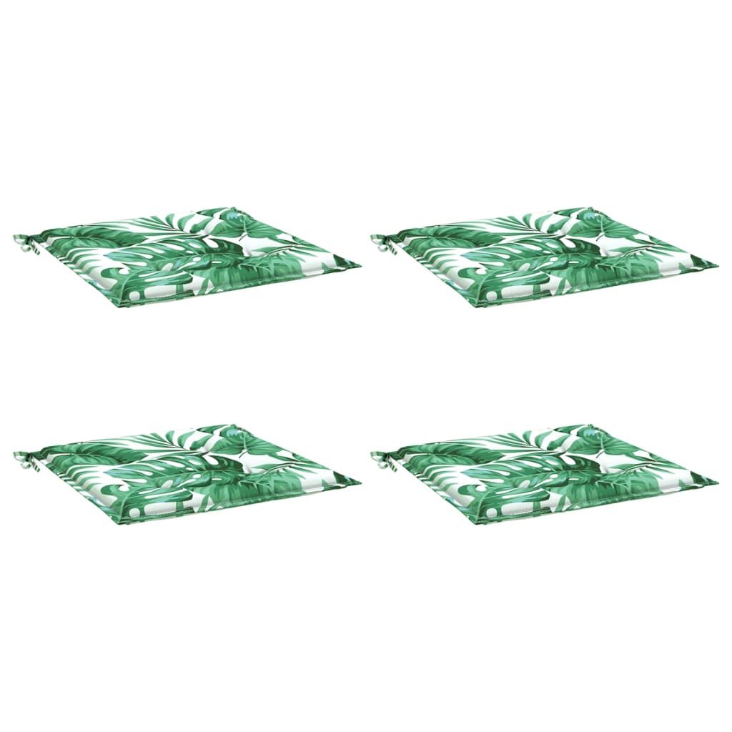 Cuscini per sedia VidaXL 4 pezzi modello foglia 40x40x4 cm in tessuto