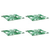 Vidaxl stoelkussens 4 st bladpatroon 40x40x4 cm stof