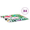 Vidaxl Garden Cushions 4 pezzi 40x40x3 cm Fabric multi -colorato
