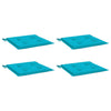 Cuscini da sedia da giardino Vidaxl 4 St 40x40x3 cm tessuto turchese