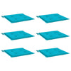 Vidaxl Garden Cushions 6 PCS 40x40x3 cm tessuto turchese