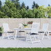 Cojines de silla de jardín de Vidaxl 4 Patrón STEDCARN 50x50x3 CM tela negra