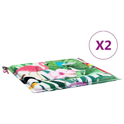 Vidaxl Garden Silla Cushions 2 ST 50X50X3 CM TELA MULTI -COLORADA