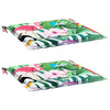 Cuscini da sedia da giardino Vidaxl 2 ST 50x50x3 cm tessuto multilorato
