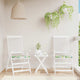 Cuscini da sedia da giardino Vidaxl 2 ST 50x50x3 cm tessuto multilorato