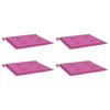 Cuscini da sedia da giardino Vidaxl 4 St 50x50x3 cm tessuto rosa