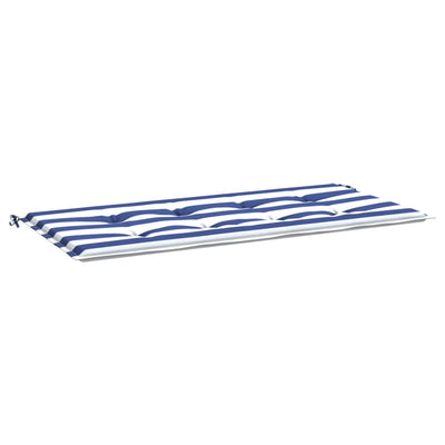 Vidaxl Garden Bench Cushion Rayado 100x50x3 CM Oxford Fabric White and Blue