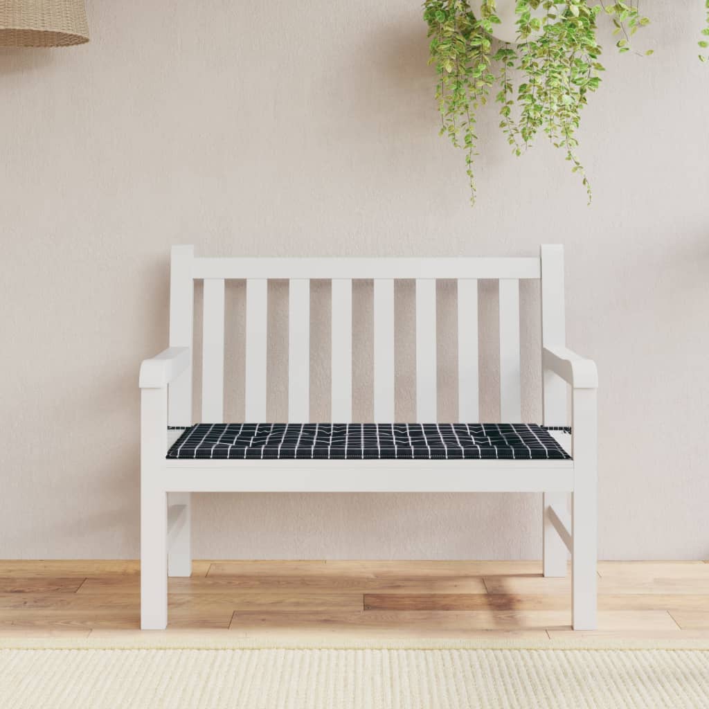 Vidaxl Garden Bench Cushion Window Window Ventana 100x50x3 CM Oxford Fabric Negro
