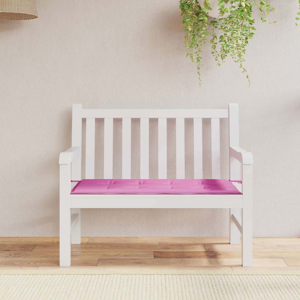 VidaXL cuscino per sedia tinta unita rosa 100 x 50 x 3 cm in tessuto oxford