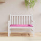 VidaXL cojín para silla liso rosa 120 x 50 x 3 cm tela oxford