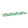 Vidaxl bankkussen blad bladpatroon 150 x 50 x 3 cm oxford stof