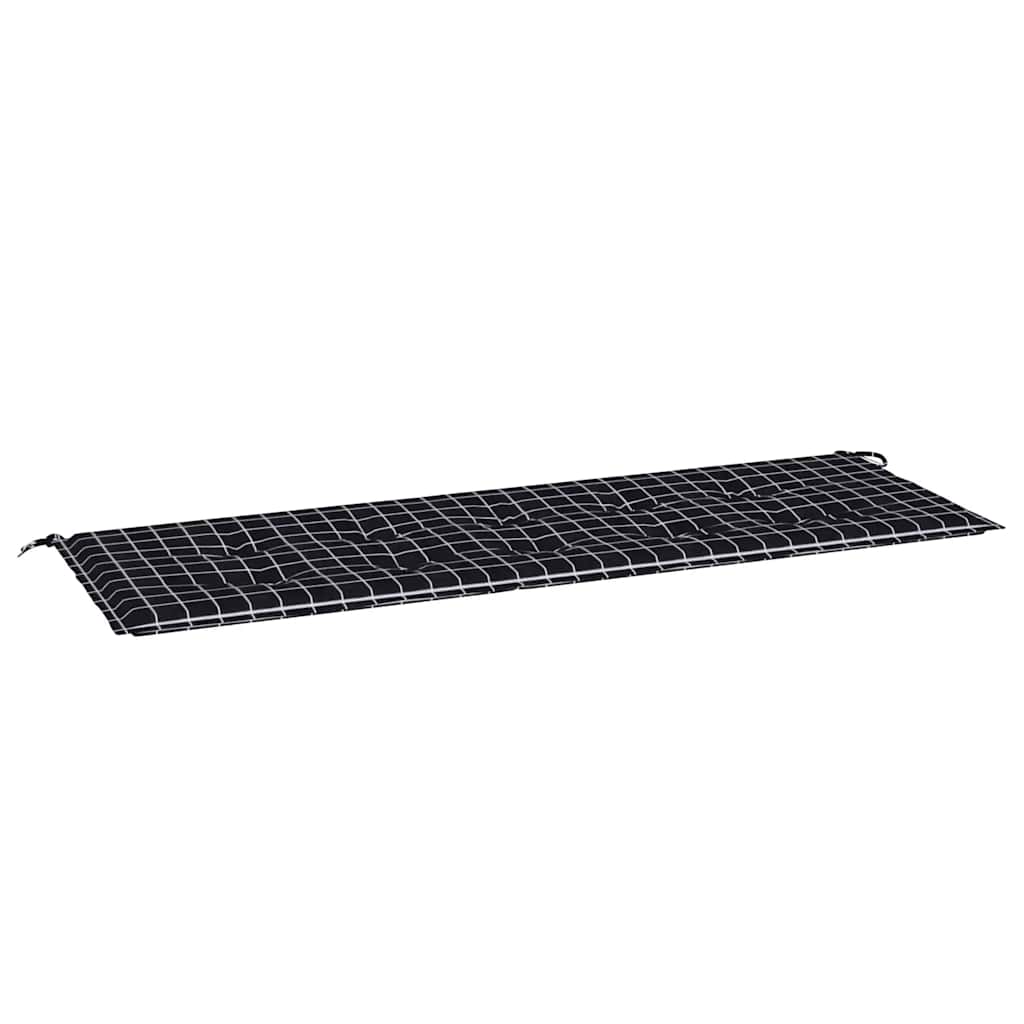 Vidaxl Garden Bench Cushion Diamond Pattern 150x50x3 CM Oxford Fabric Negro