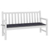 Vidaxl Garden Bench Cushion Diamond Pattern 150x50x3 CM Oxford Fabric Negro