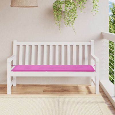Vidaxl Garden Banch Cushion 150x50x3 cm Tessuto Oxford Pink