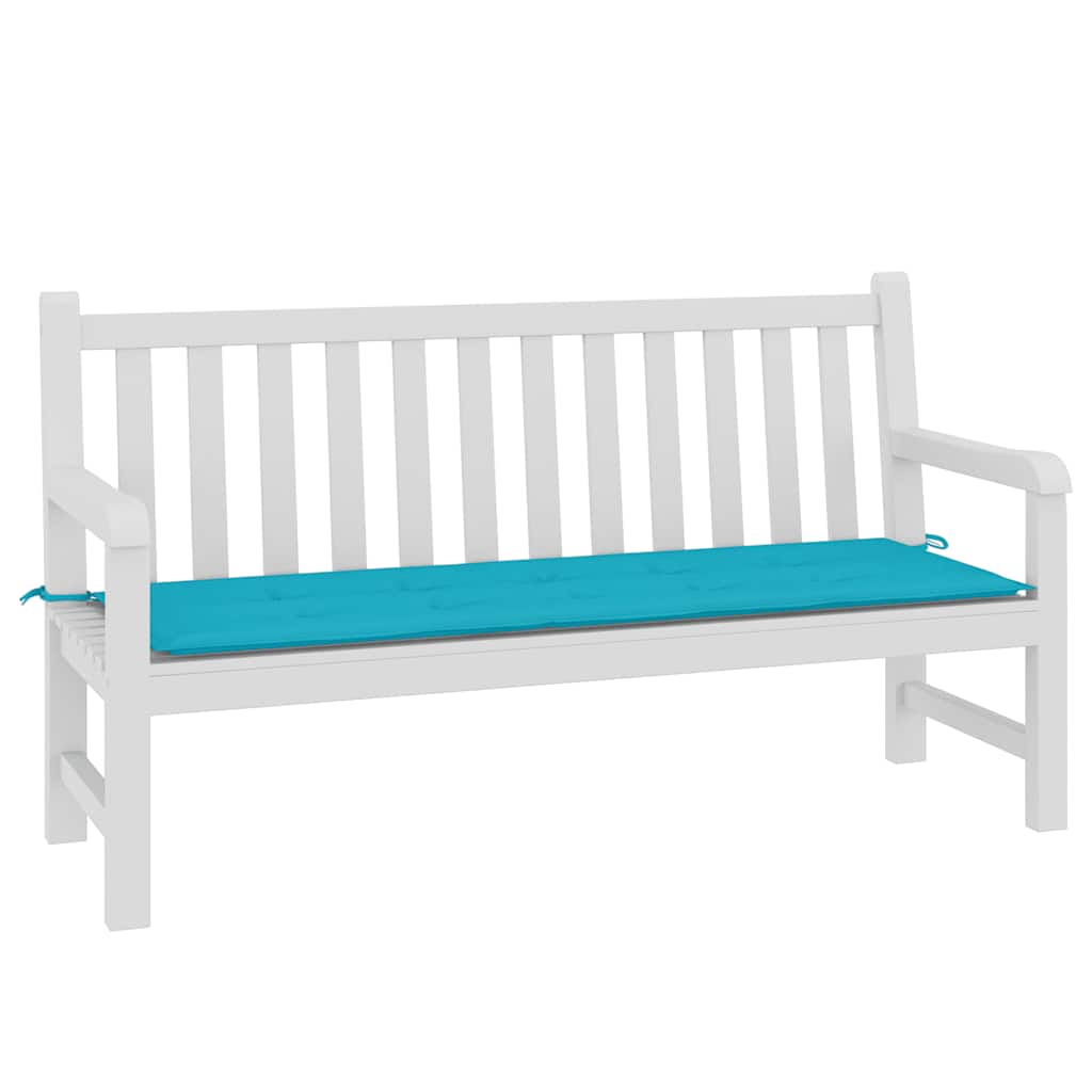 Vidaxl Garden Banch Cushion 150x50x3 cm Tessuto Oxford turchese