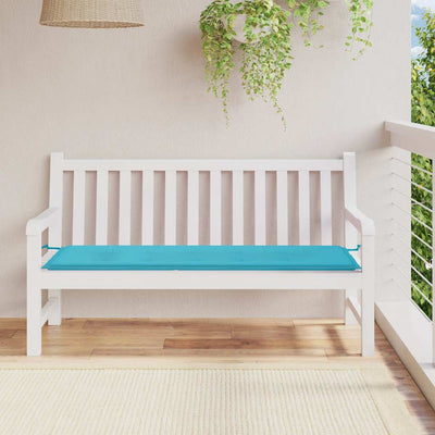 Vidaxl Garden Banch Cushion 150x50x3 cm Tessuto Oxford turchese