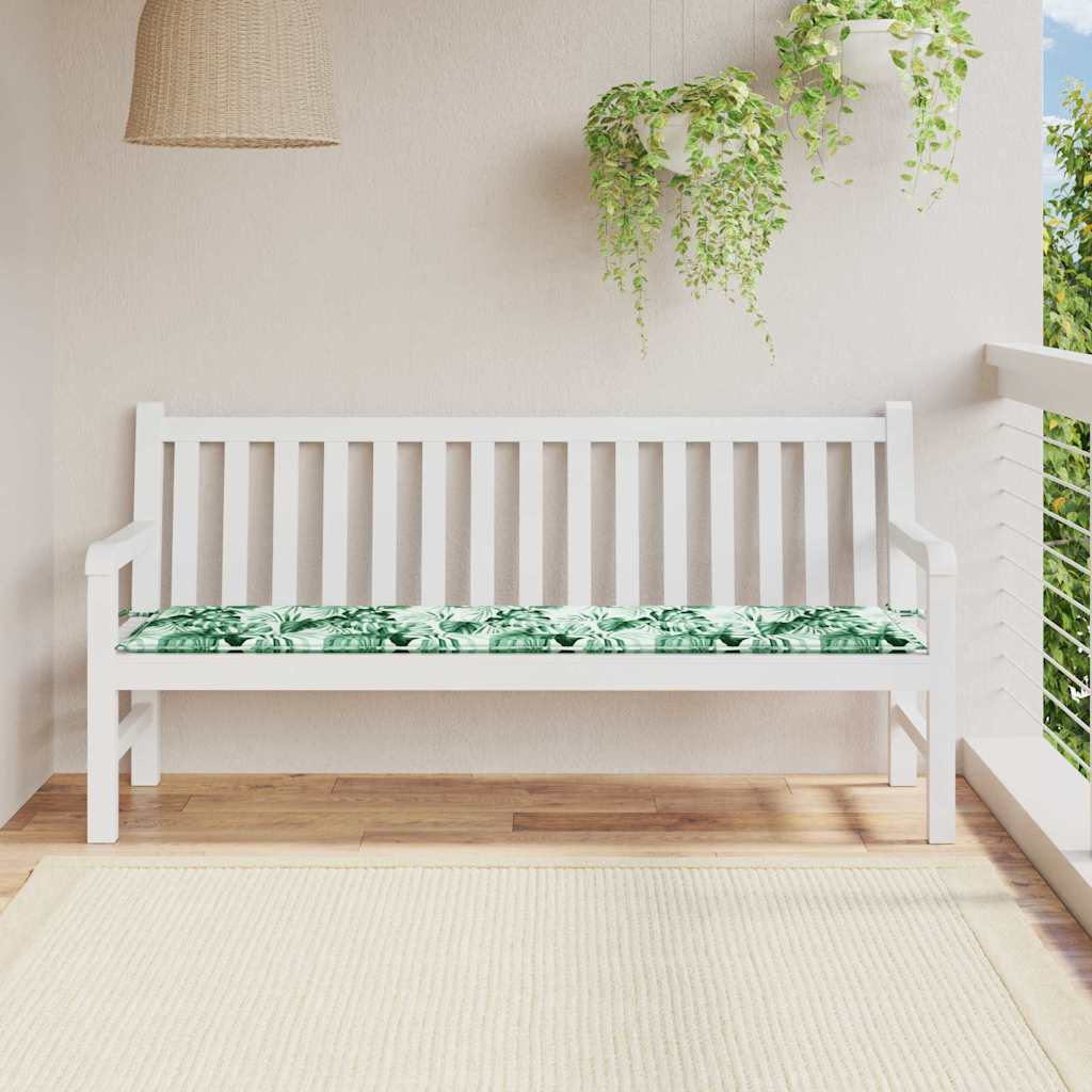 VidaXL cojín para sofá estampado de hojas 150 x 50 x 3 cm tela oxford