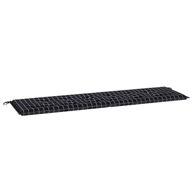Vidaxx cojín de sofá cuadros diamante negro 150 x 50 x 3 cm tela oxford