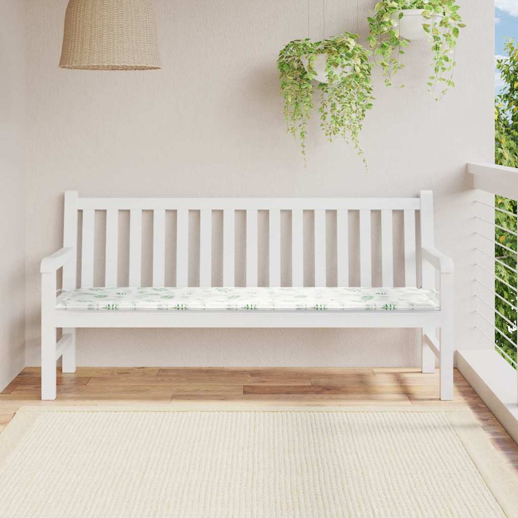 VidaXL cojín para sofá diseño hoja 150 x 50 x 3 cm tela oxford