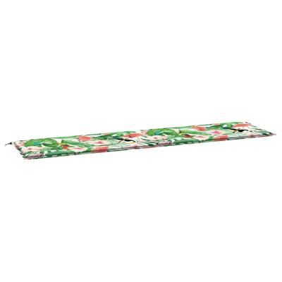Vidaxl Garden Banch Cushion 200x50x3 cm tessuto multilorato